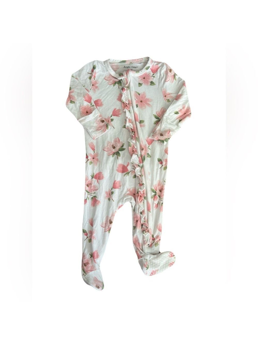 Angel Dear Pink Floral Kids Footie